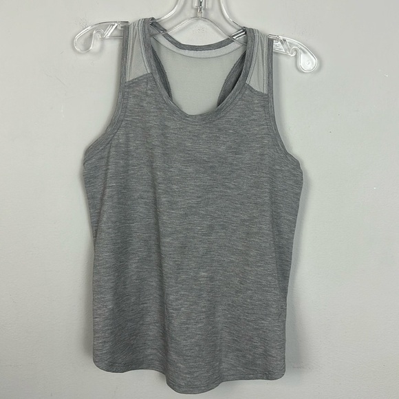 Athleta Girl Comeback Tank Top Grey Heather Sz XS/6 - Picture 2 of 8